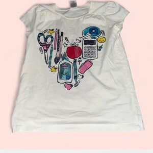 Kids White Graphic Tee